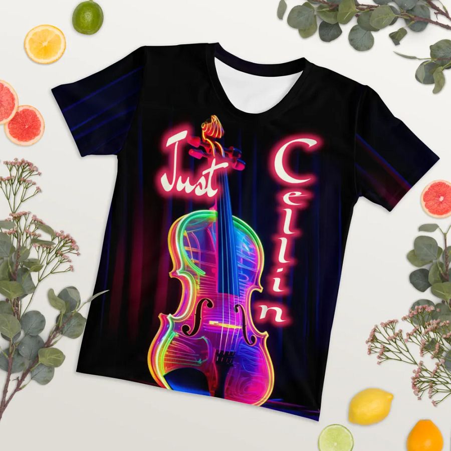Just Cellin Music All Over Print T-shirt product image (7)