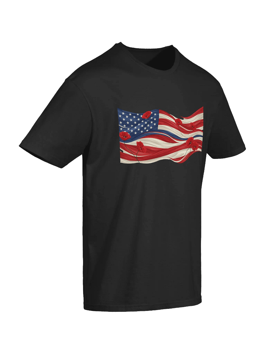 Poppies & Stripes Unisex Tee product image (2)