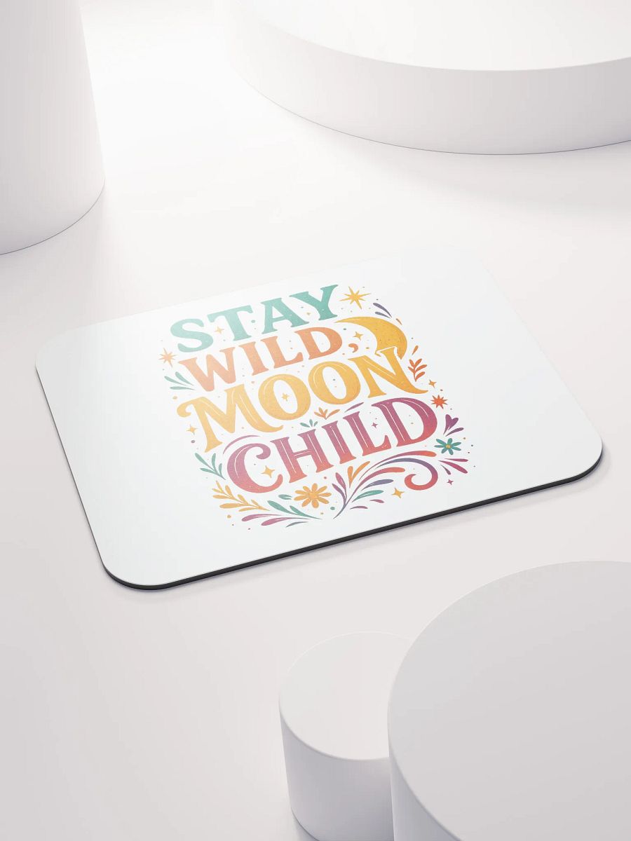 Stay Wild Moon Child Mouse Pad – Celestial Desk Decor product image (4)