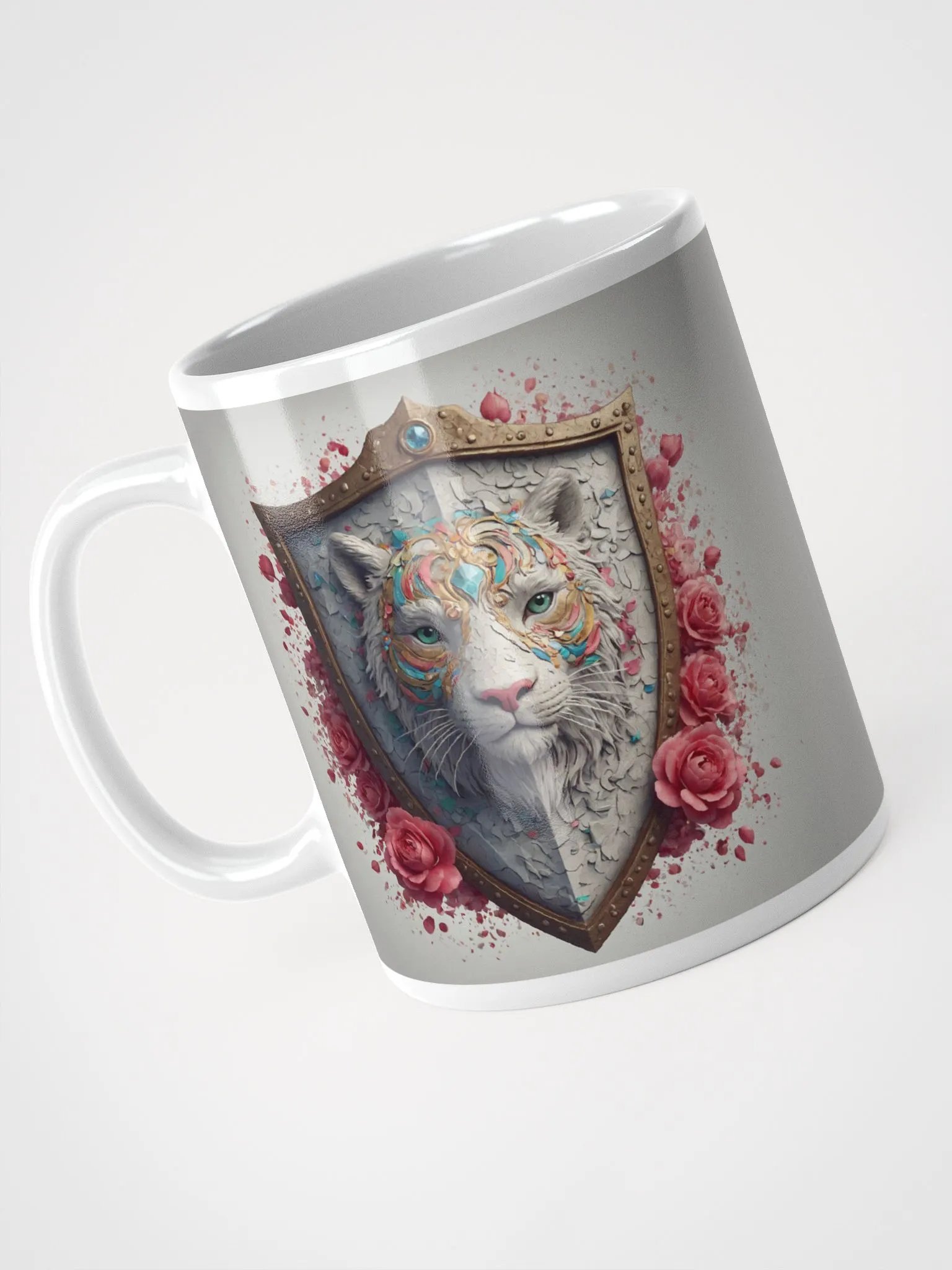 White Tiger Glossy Mug product image (5)