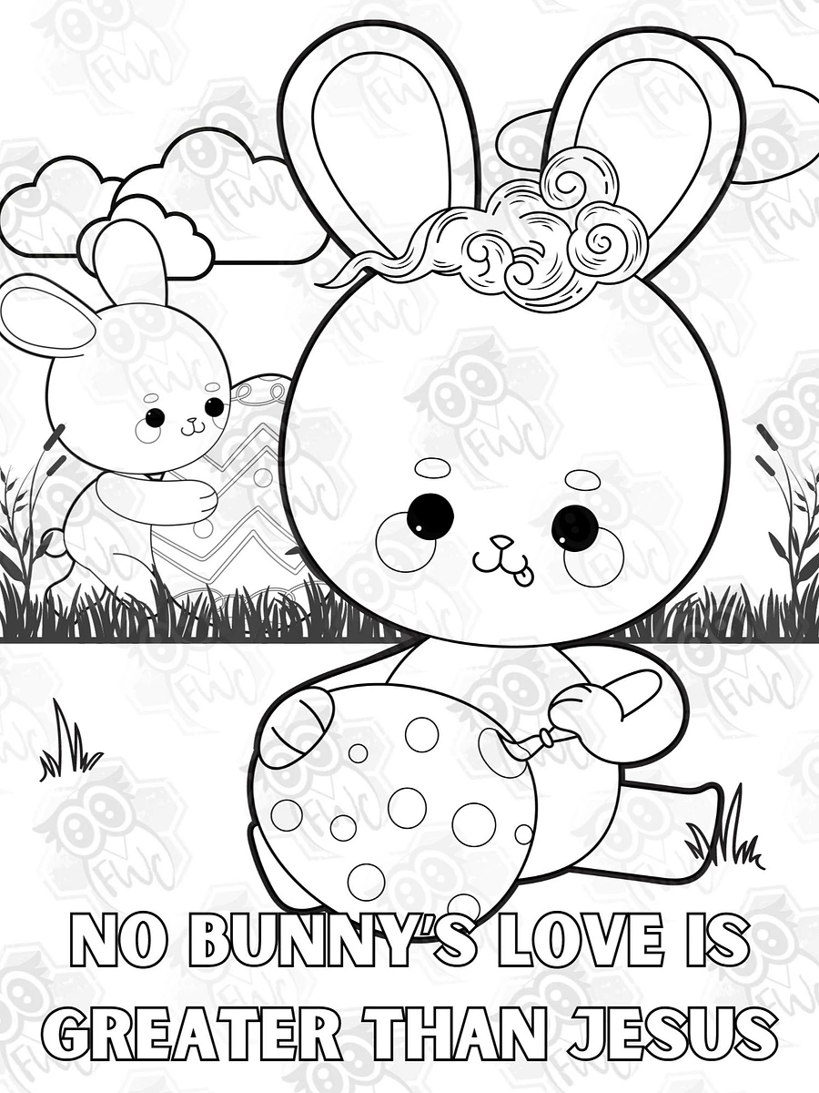 4 Pack Cute Easter Printable Coloring Pages product image (4)