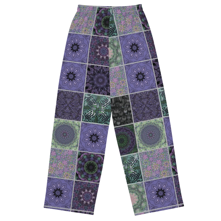 Lavender Crazy Quilt Wideleg Pants product image (1)