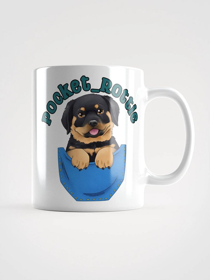 Pocket Rottie Logo Glossy White Mug product image (1)