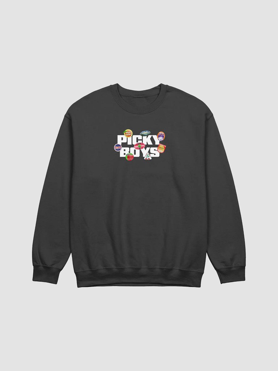 Fruit Stickers Crewneck (White) (5 Colors) product image (1)