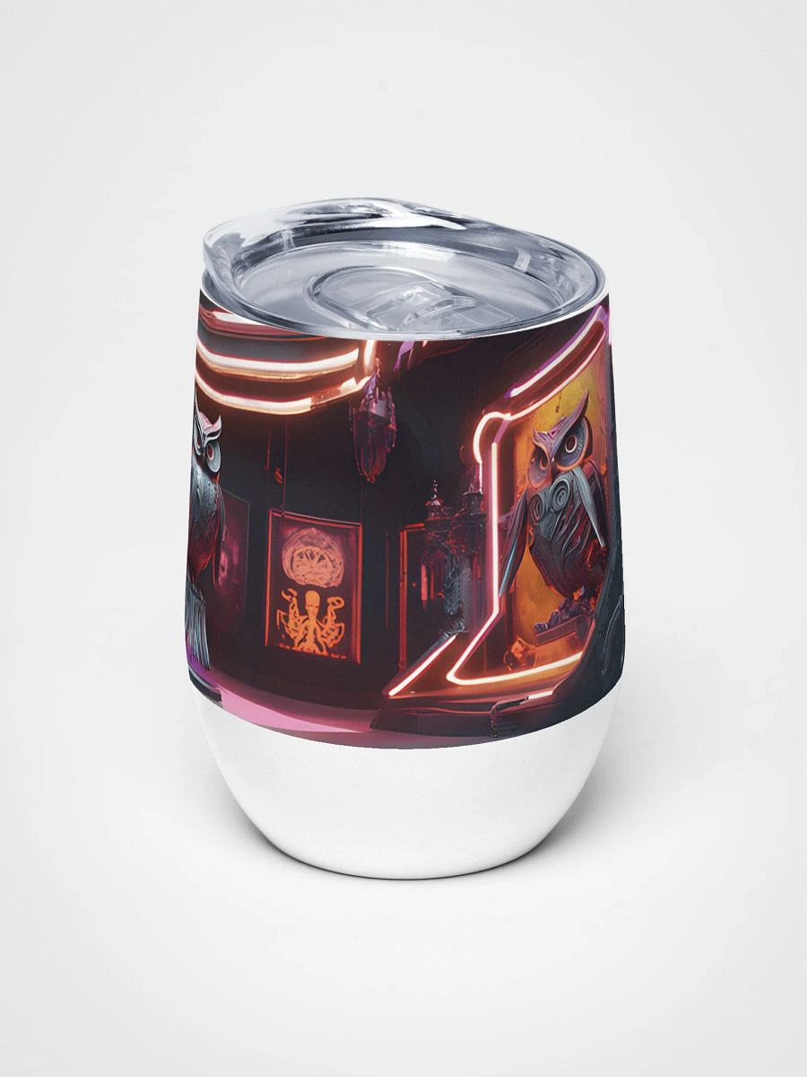 The Neon Owl's Haunted Museum Tumbler 12 Oz – A Spooky Sip Awaits product image (5)