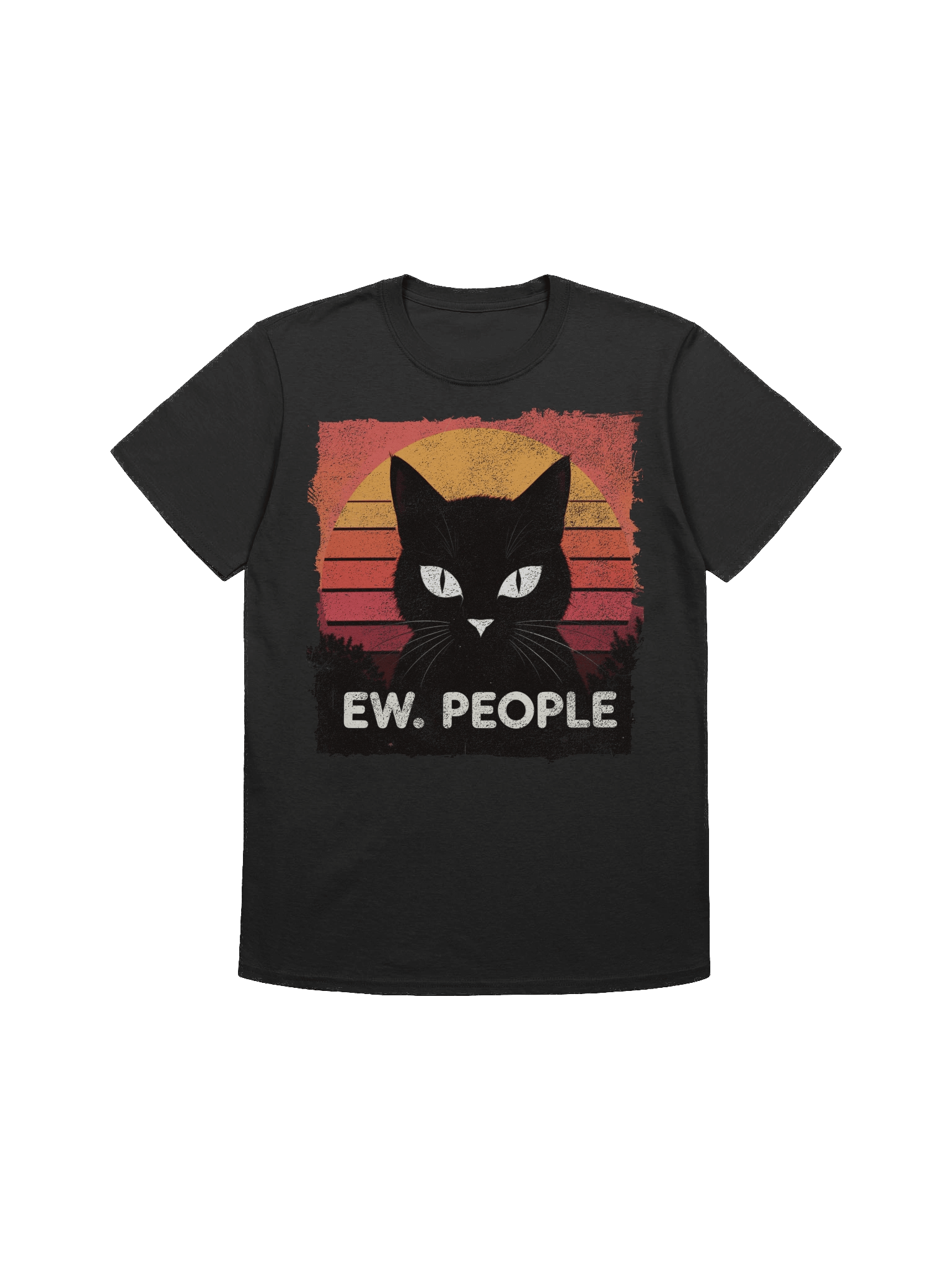Ew. People Retro Cat T-Shirt product image (3)