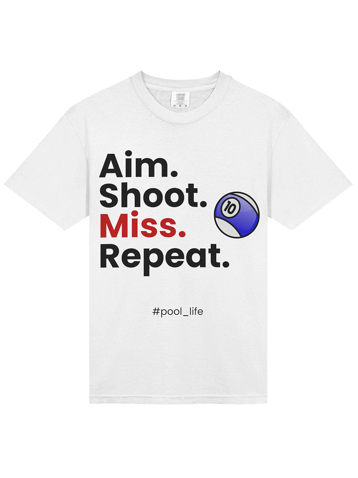 10-ball Pool Life T-shirt (White) product image (1)