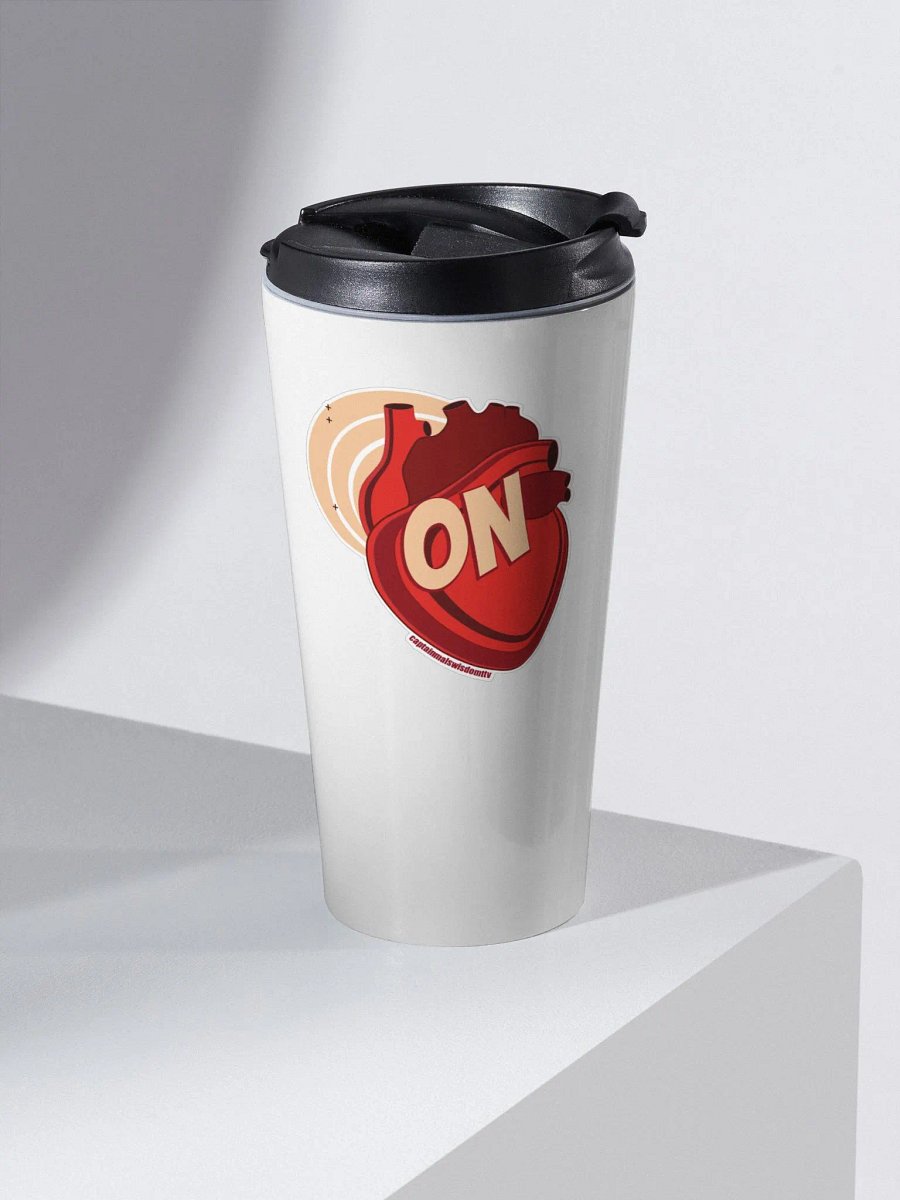 Heart On Stainless Steel Travel Mug product image (1)