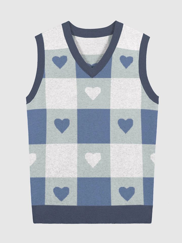 TeddyChan Plaid Vest - Blue product image (4)