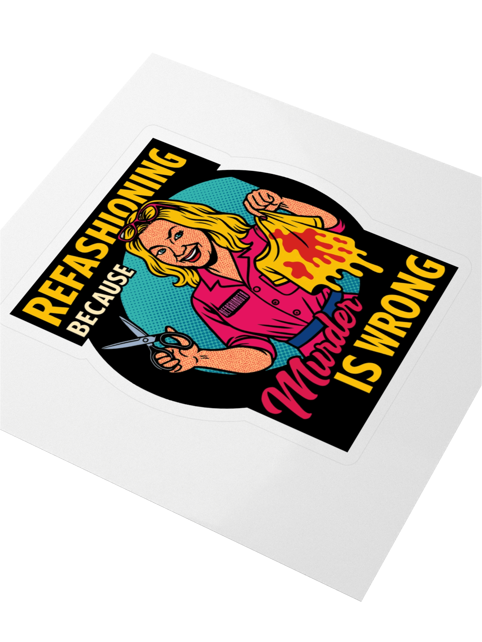 Refashion Instead Sticker product image (3)