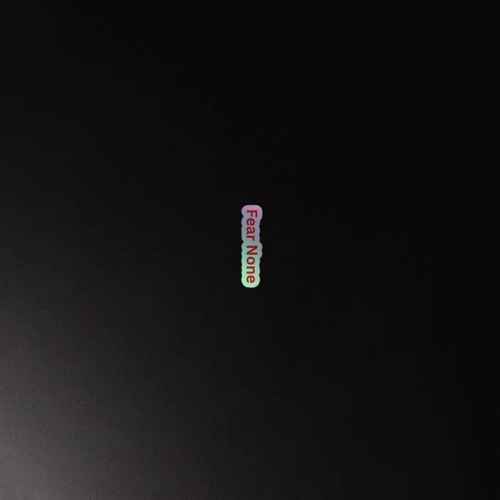 Fear None Kiss-Cut Holographic Sticker Sheet product image (4)