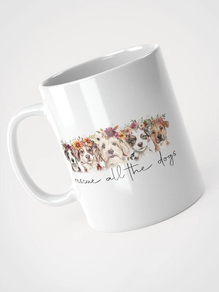 Floral Rescue All The Dogs White Mug product image (2)