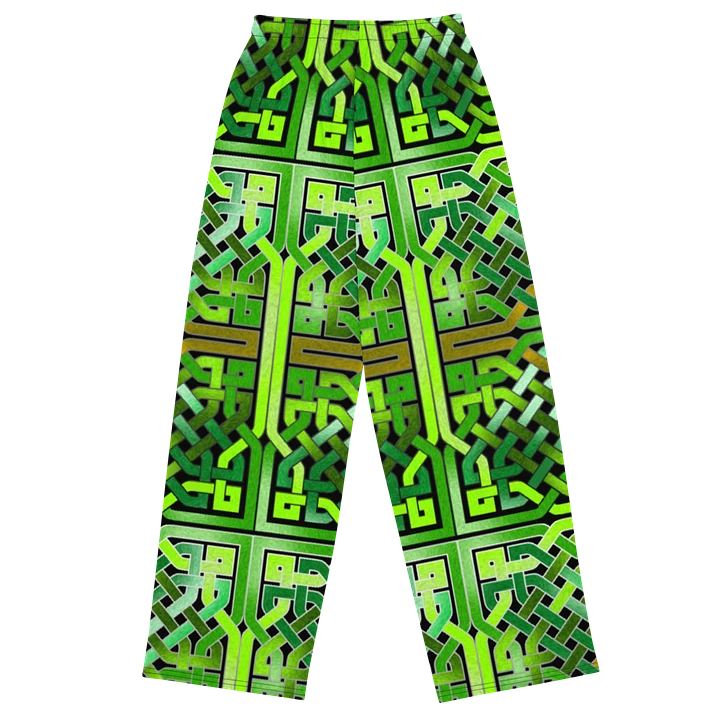 Green Celtic Knot Wideleg Pants product image (1)