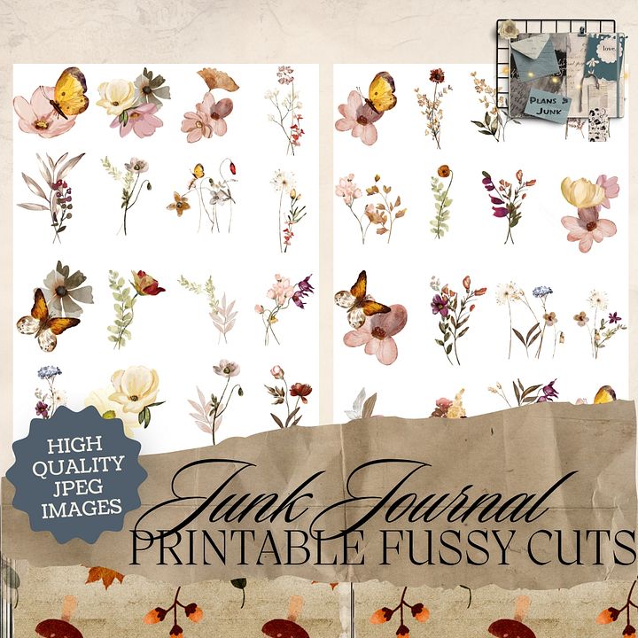 Autumn Garden - Printable Fussy Cuts product image (1)