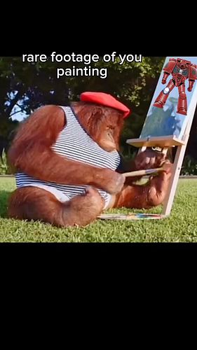 Rare footage of you painting some 40k 🎨😂 #warhammer #wh40k #aos #dnd #wargaming #tabletop #warhammermeme #funny #warhammercom...
