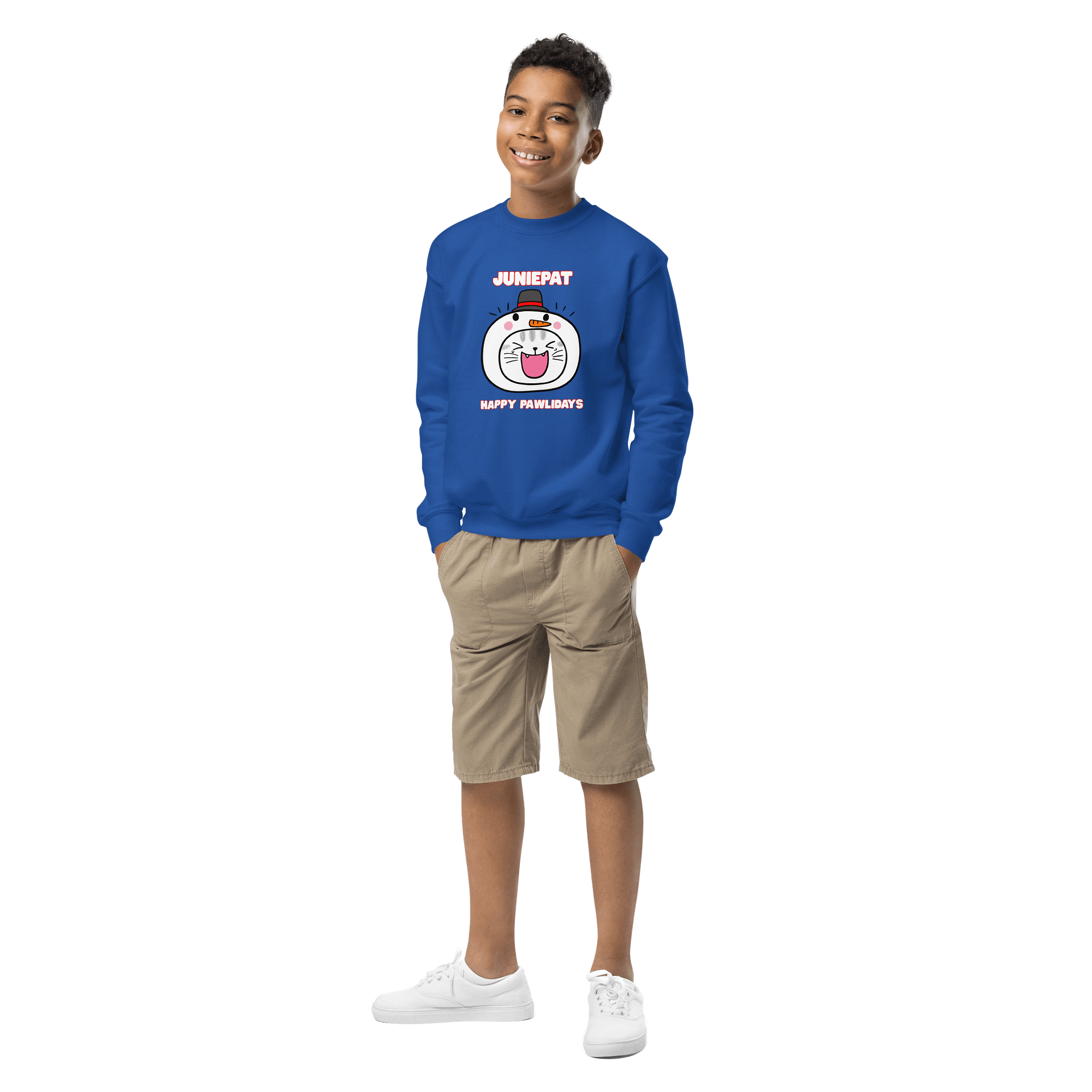 Happy Pawlidays Youth Sweatshirt product image (5)