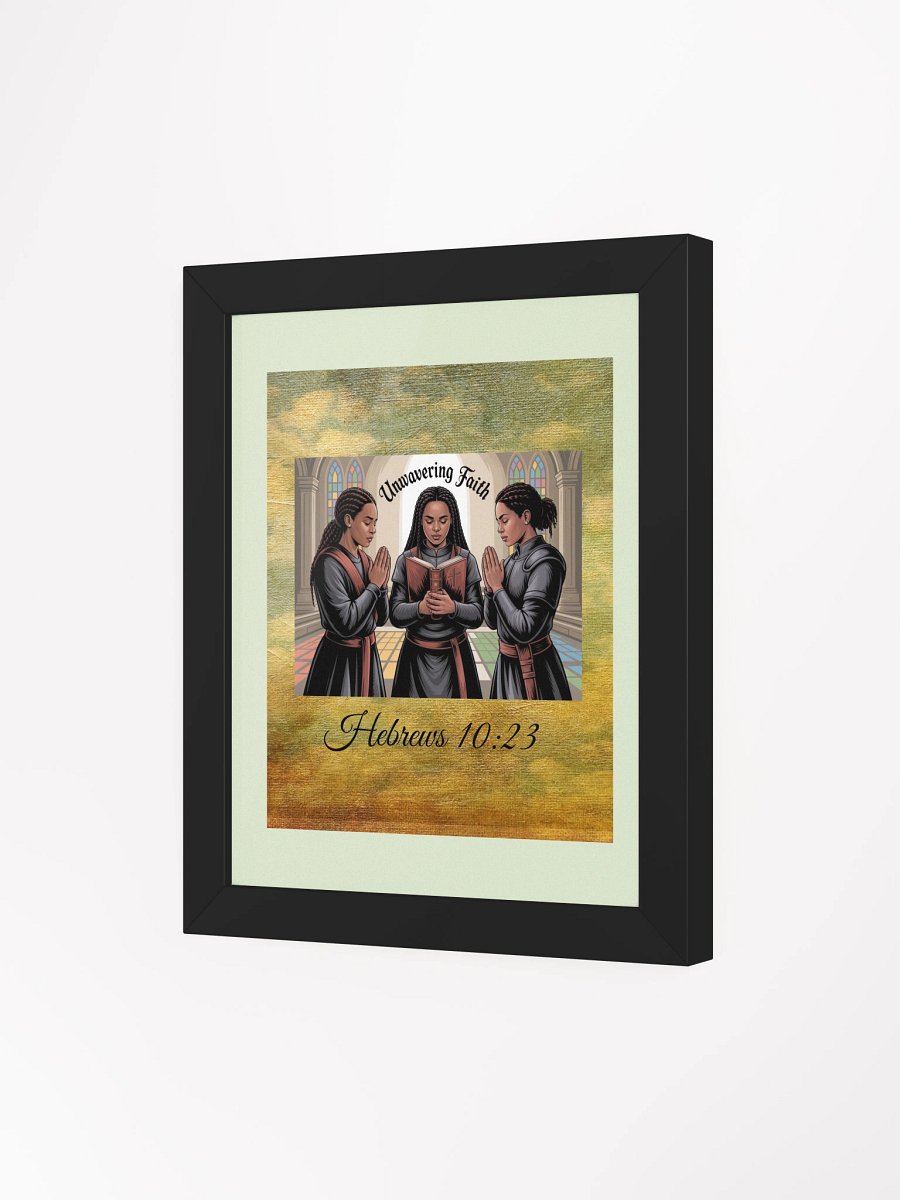 Unwavering Faith Prayerful Framed Christian Poster product image (3)