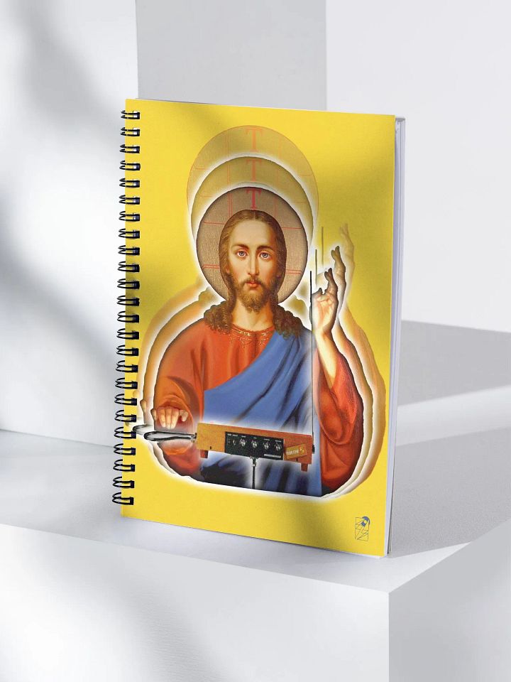 The Holy Theremin by Frank Fonik, EDM Techno Spiral Notebook product image (1)