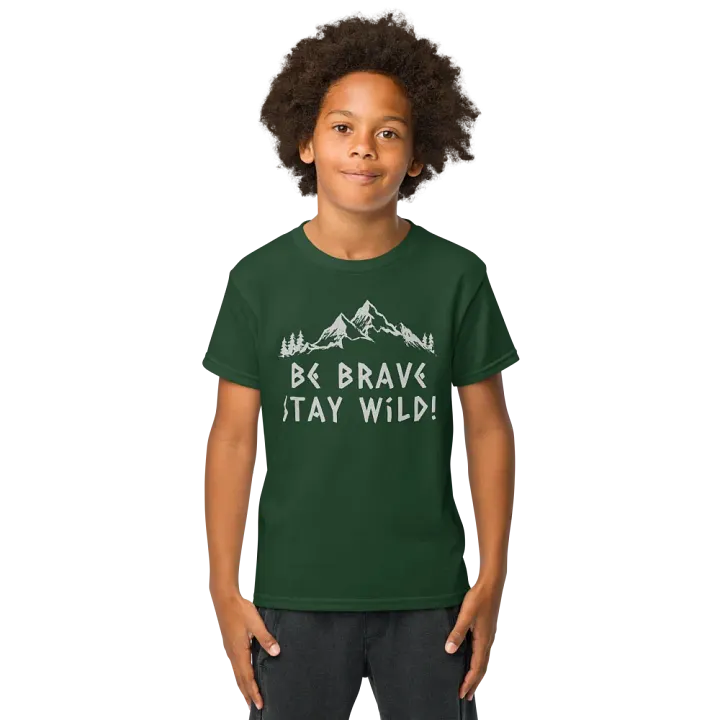 Be Brave Stay Wild Youth Sports Tee product image (33)
