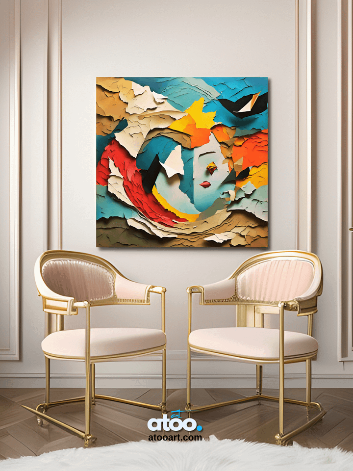 Paper Collection | Between Reality and Imagination-1 | Canvas Art Painting product image (2)