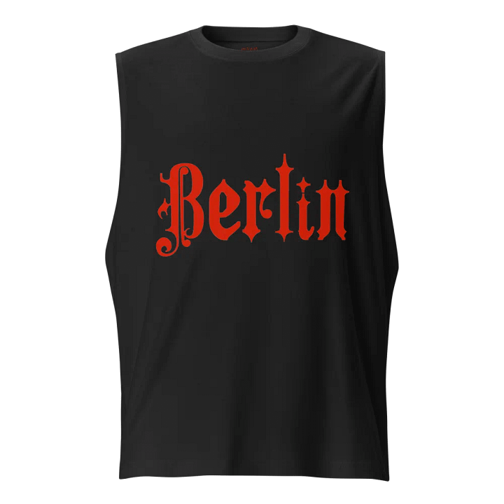 Berlin Gothic In Red Muscle Tank product image (1)