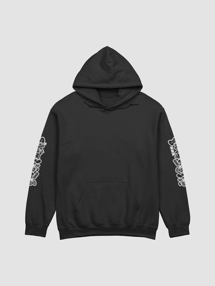 hoodie but with white print product image (1)
