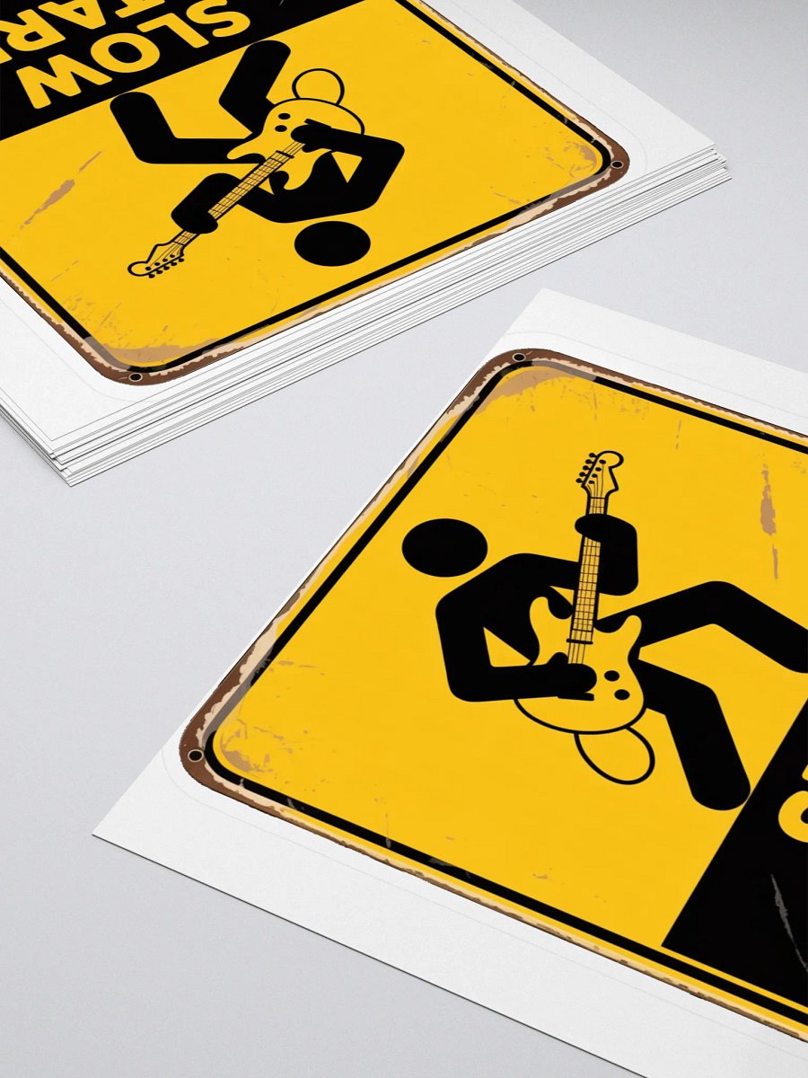 SLOW GUITARIST STICKER product image (4)