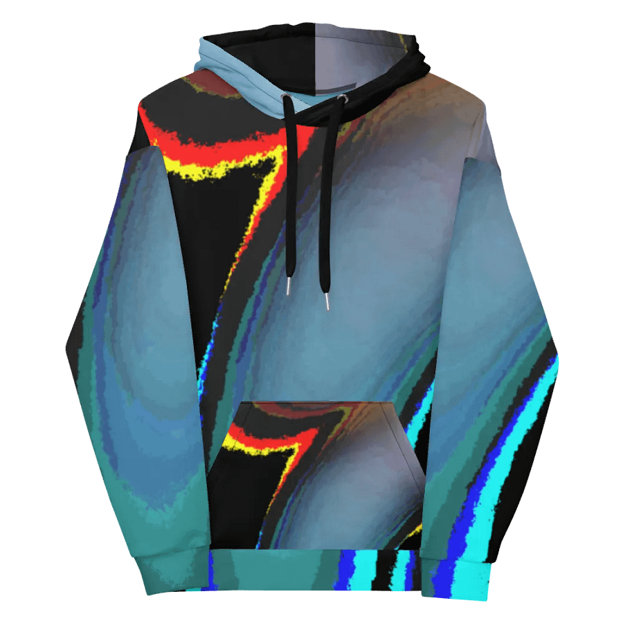 Darker Abstract Cool Swirl Unisex Pull On Hoodie product image (12)