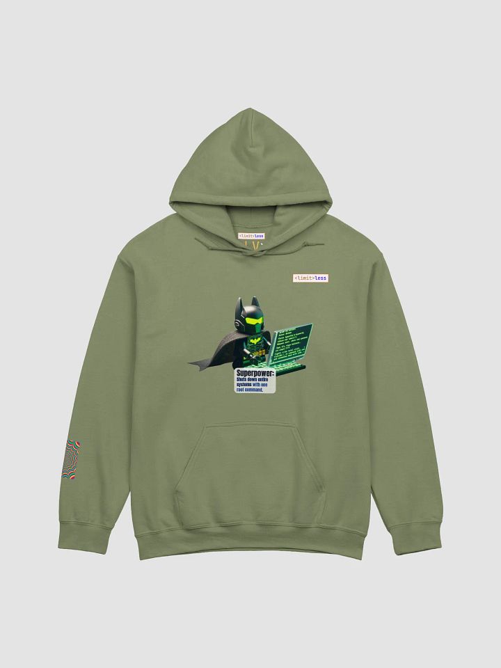 Terminal Knight Hoodie – Dark Mode Vigilante Gear for Coders | Limitless Techwear product image (5)