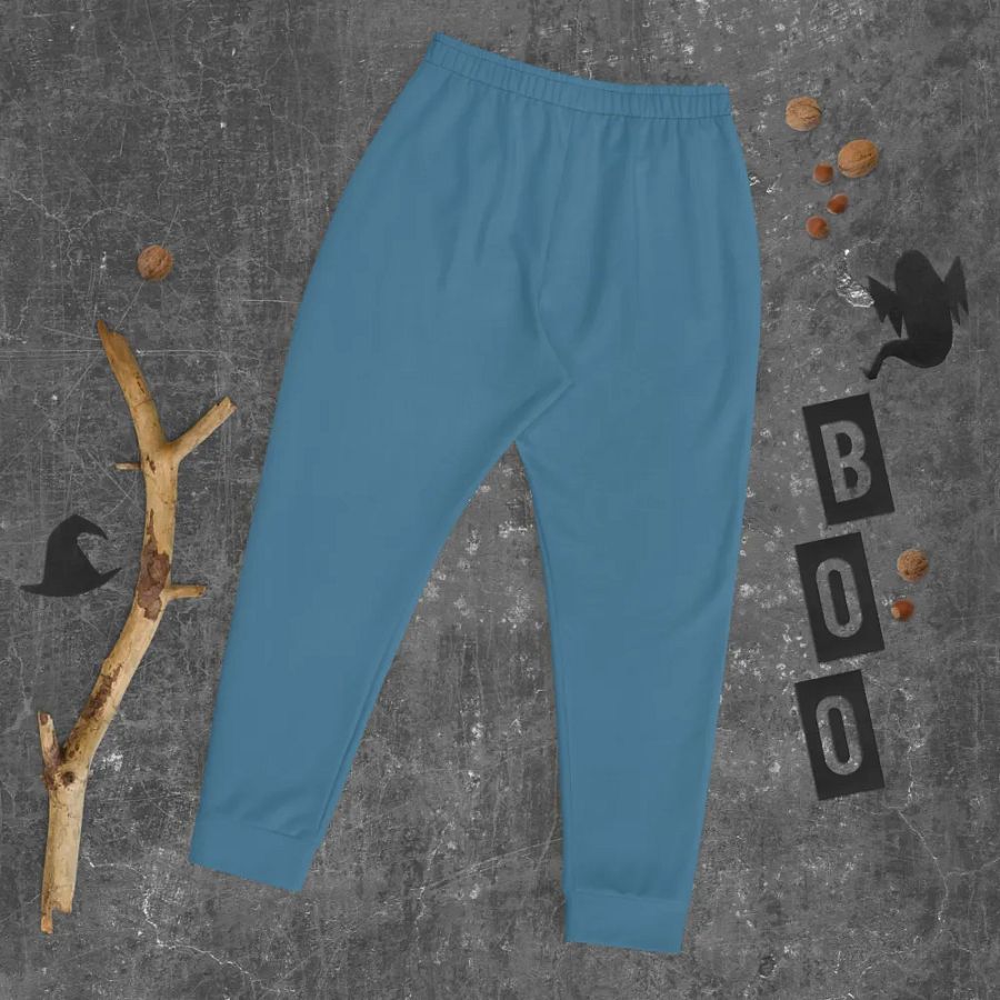 Plain Medium Blue True Summer Recycled Polyester Premium Men's Joggers by Treasure Pie product image (8)