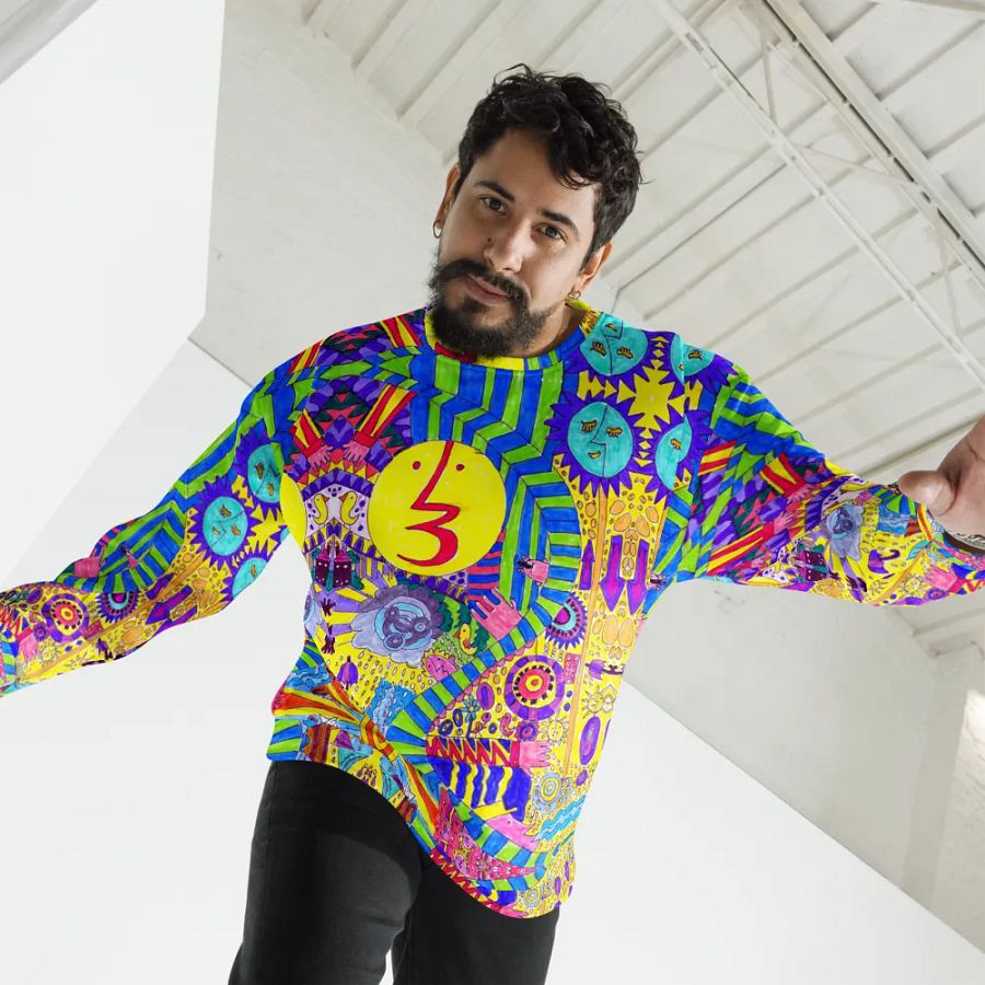 Abstract Colourful Doodles Unisex Sweatshirt product image (1)