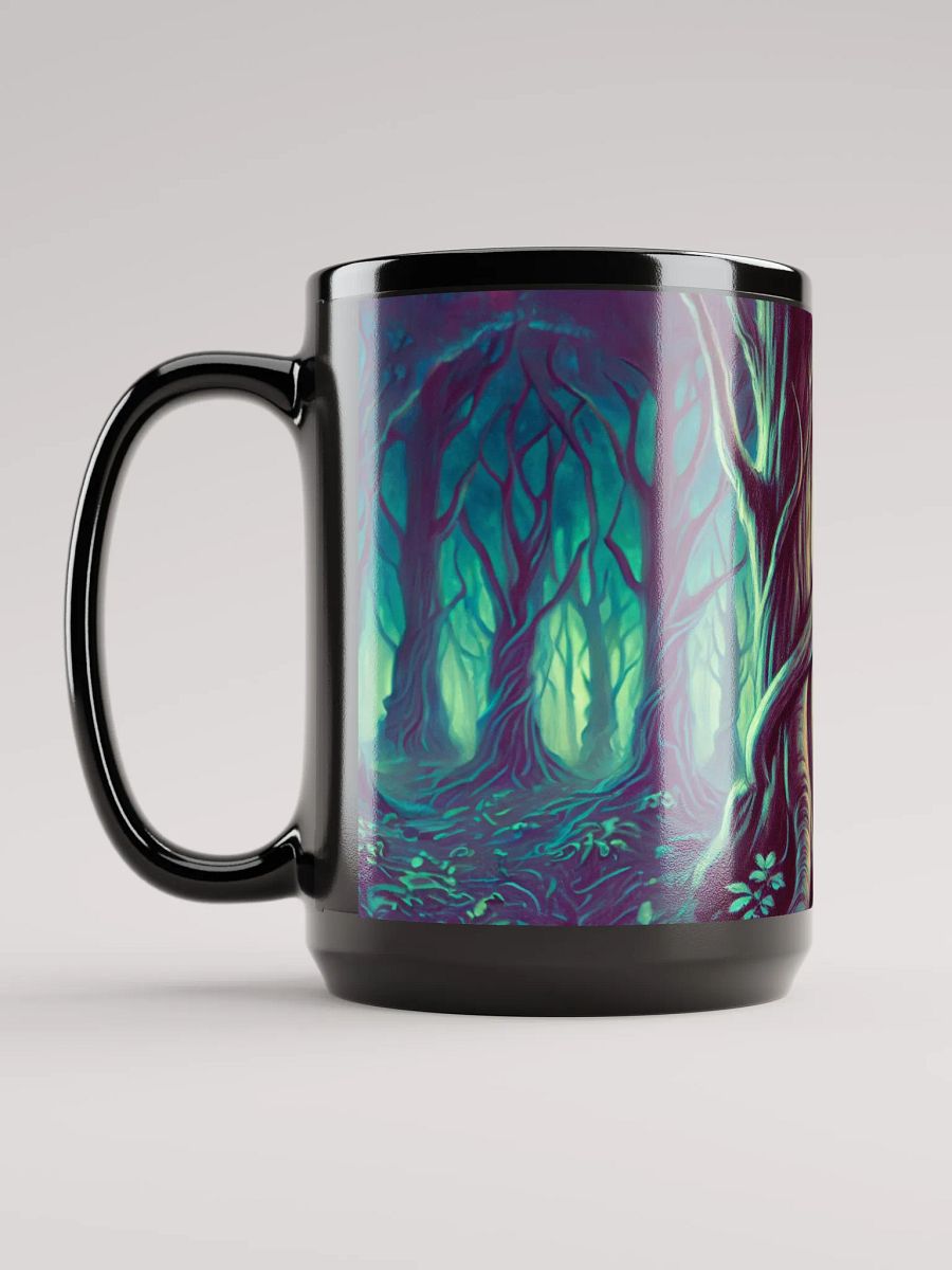 Beautiful Vampire in the Woods - Glossy Black Mug product image (6)