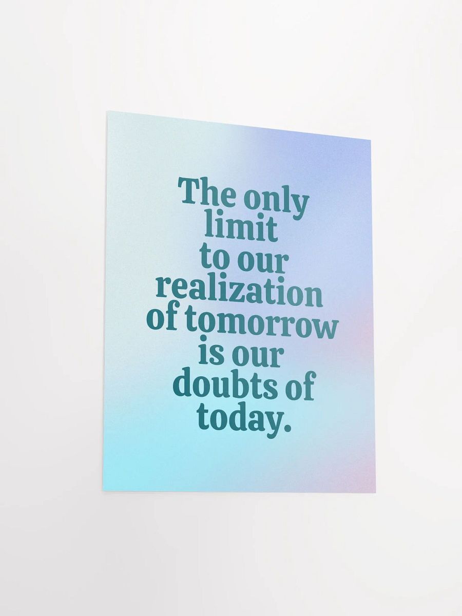 Limitless Tomorrow Motivational Poster product image (4)