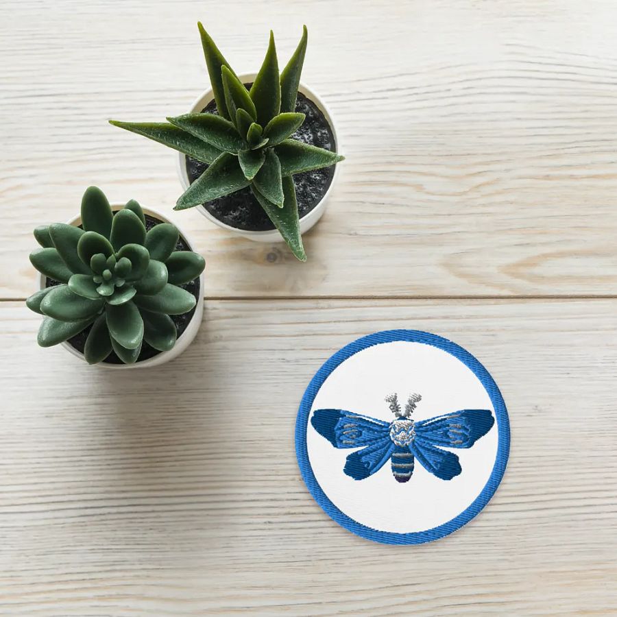 Moth Embroidered Patch product image (13)