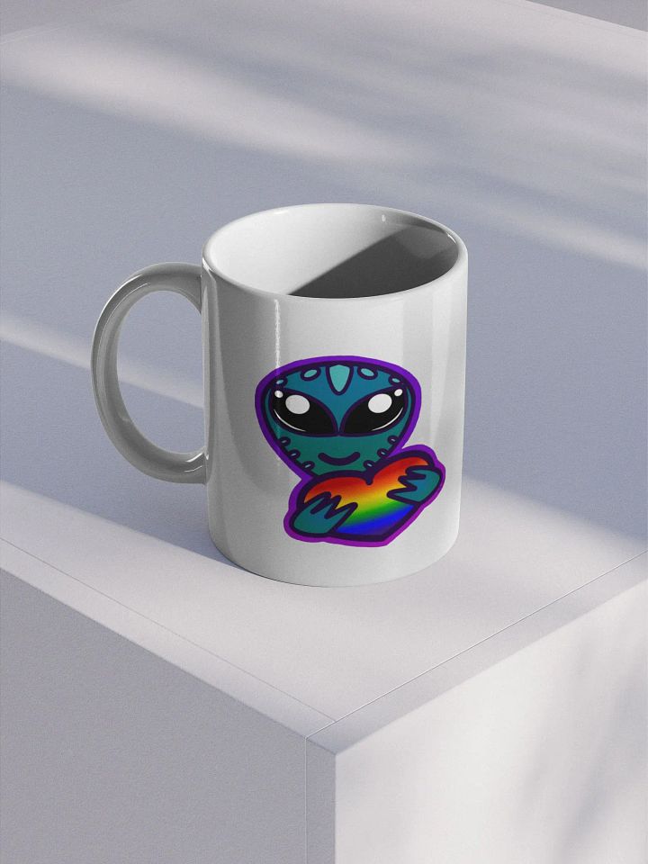Rainbow Heart Alien Mug product image (1)