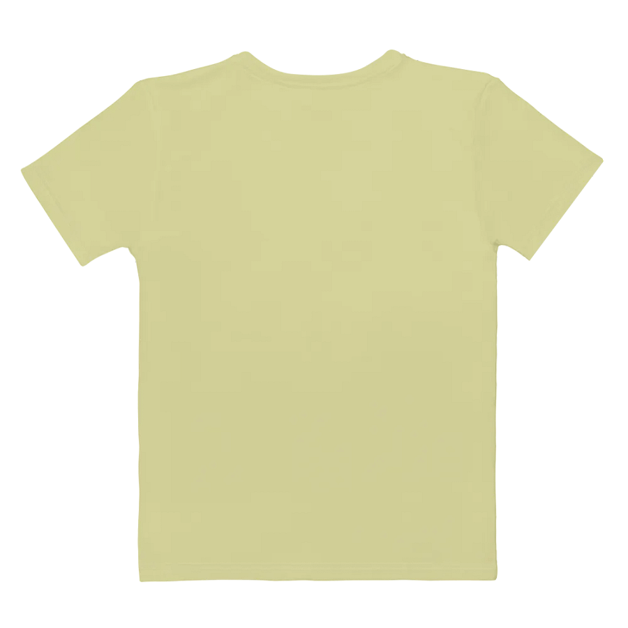 Plain Light Yellow True Summer Women's Crewneck Polyester Heavyweight Premium T-Shirt by Treasure Pie product image (9)
