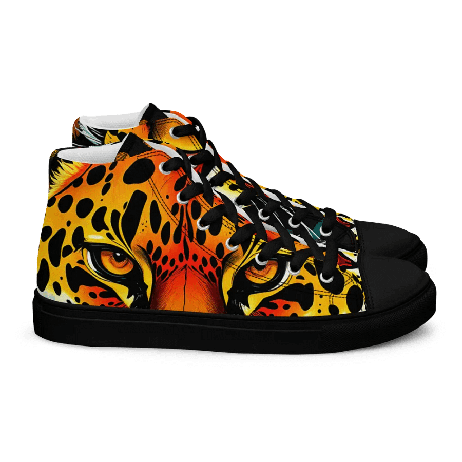 men's retro Leopard canvas High Tops product image (2)