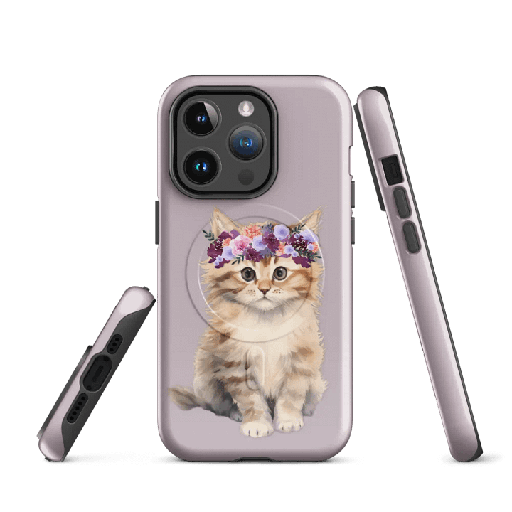 Floral Feline MagSafe® Tough Case product image (2)