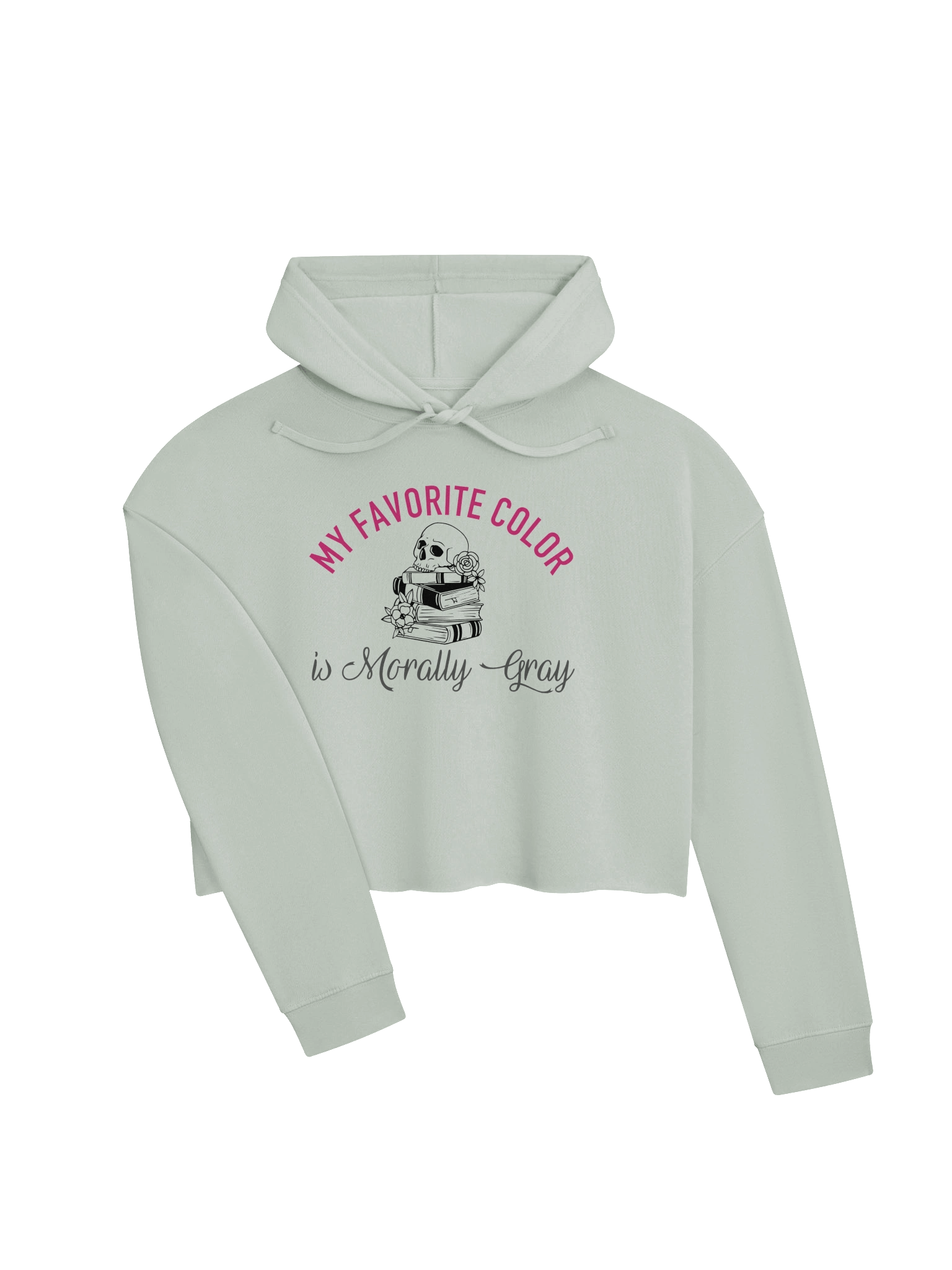 Morally Gray Crop Hoodie product image (2)