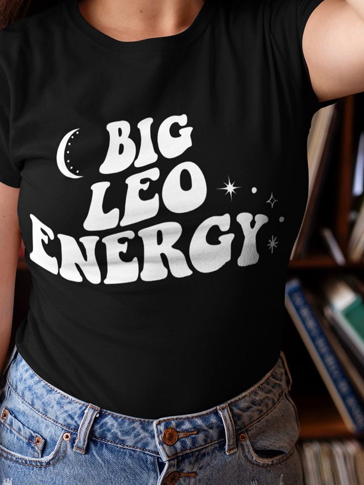 Big Leo Energy T-Shirt (White logo) product image (1)