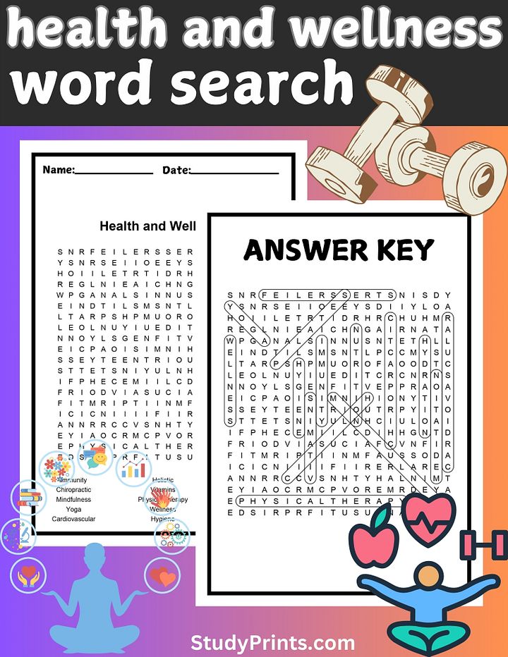 health and wellness word search answers product image (1)