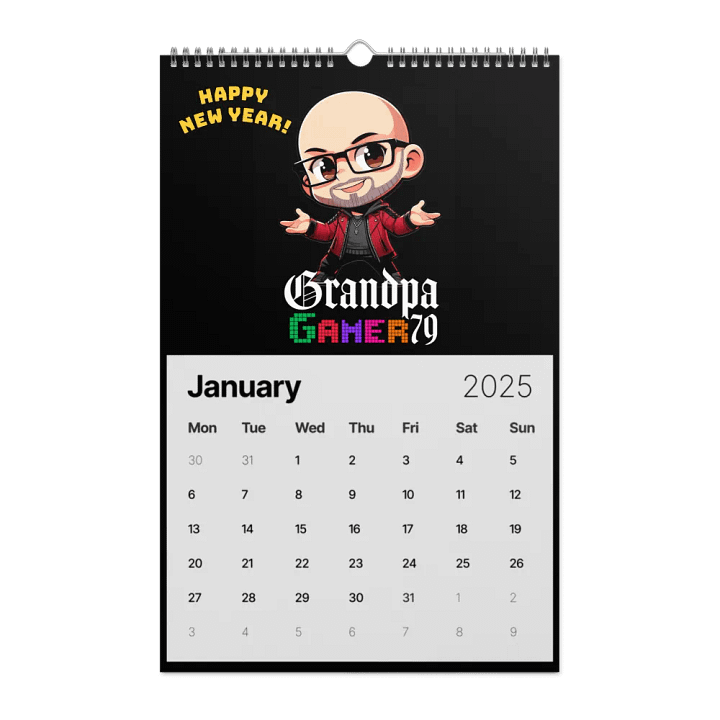GrandpaGamer79 2025 Calendar product image (1)
