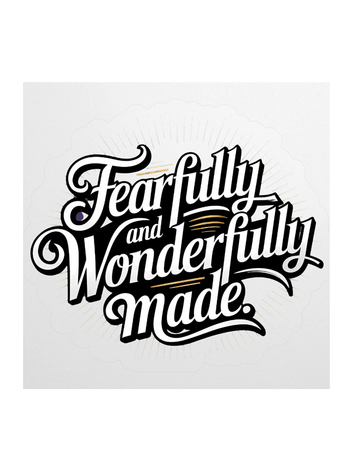 Fearfully and Wonderfully Made Sticker product image (2)