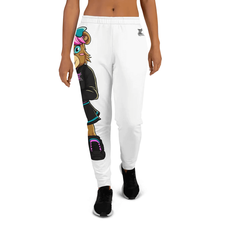 Standing Girl Bear White Joggers product image (4)