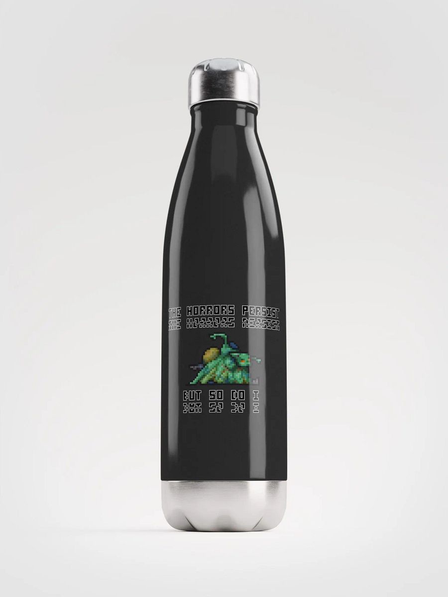 The Horrors Persist Steel Water Bottle product image (1)