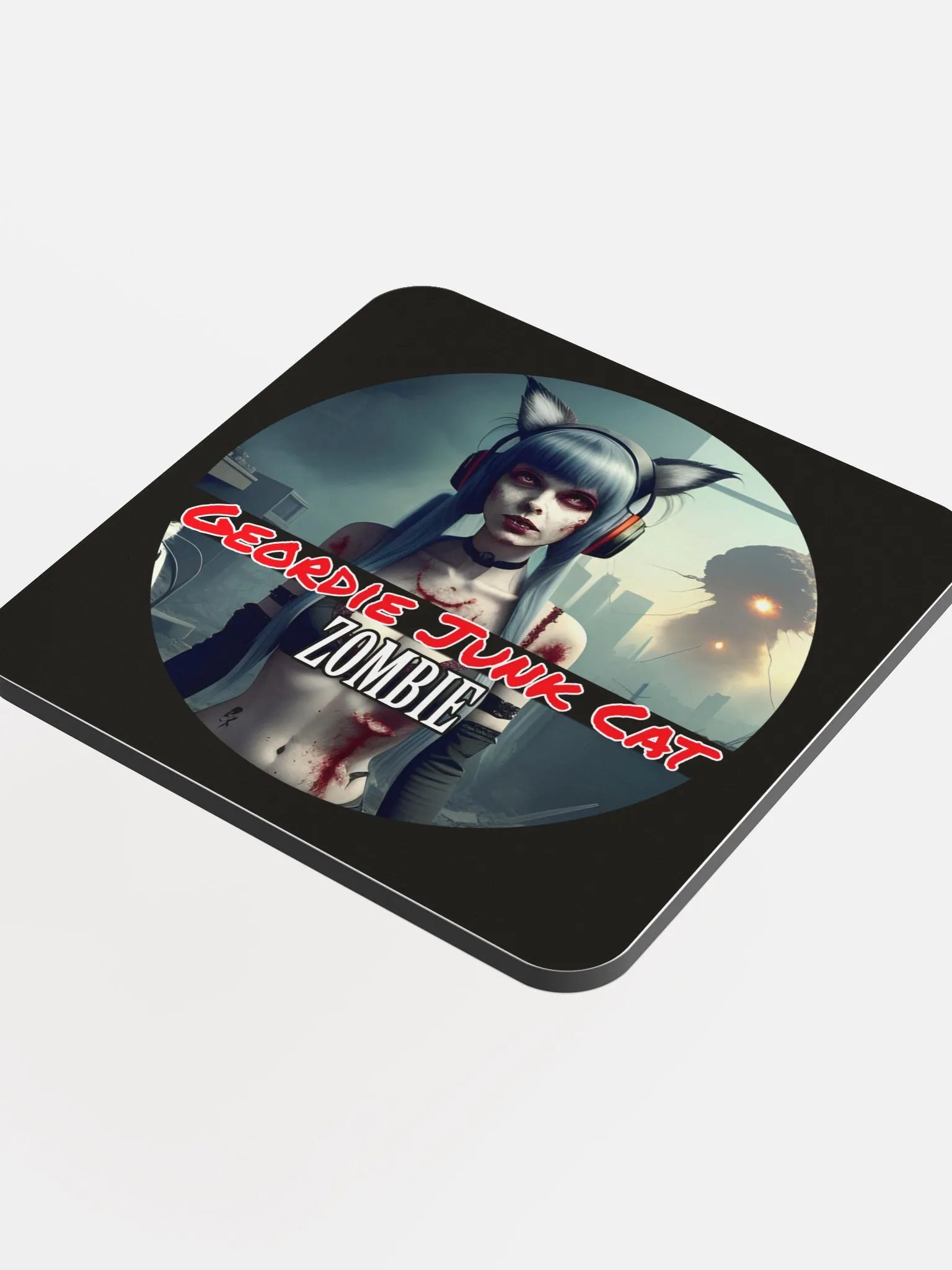 ZOMBIE THREE Drink Coaster (3.74″x 3.74″, US and EU SHIPPING) product image (4)