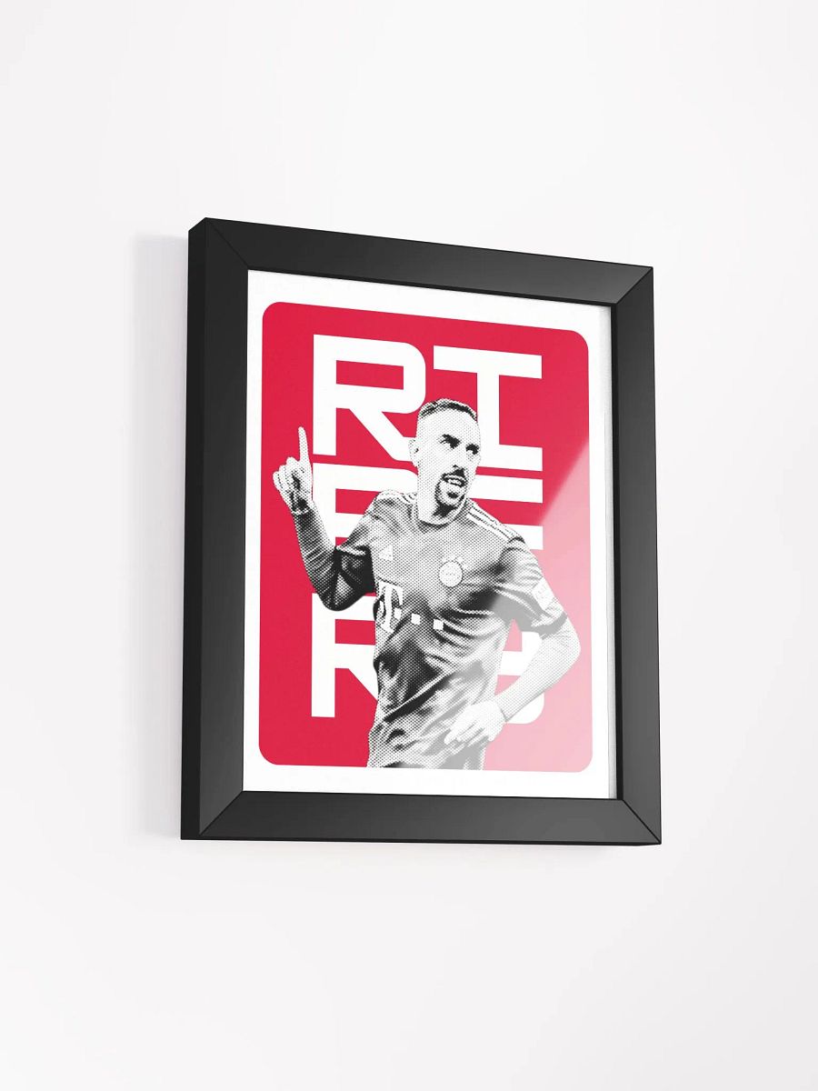 Franck Ribéry BW Bayern Munich Name Art Framed Print product image (3)