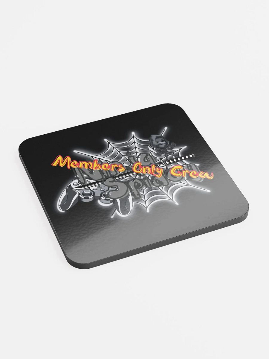 Members Only Glass Coaster (Black) product image (2)