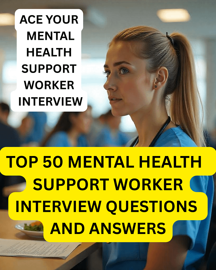 50 Mental Health Support Worker Interview Questions and Answers product image (1)