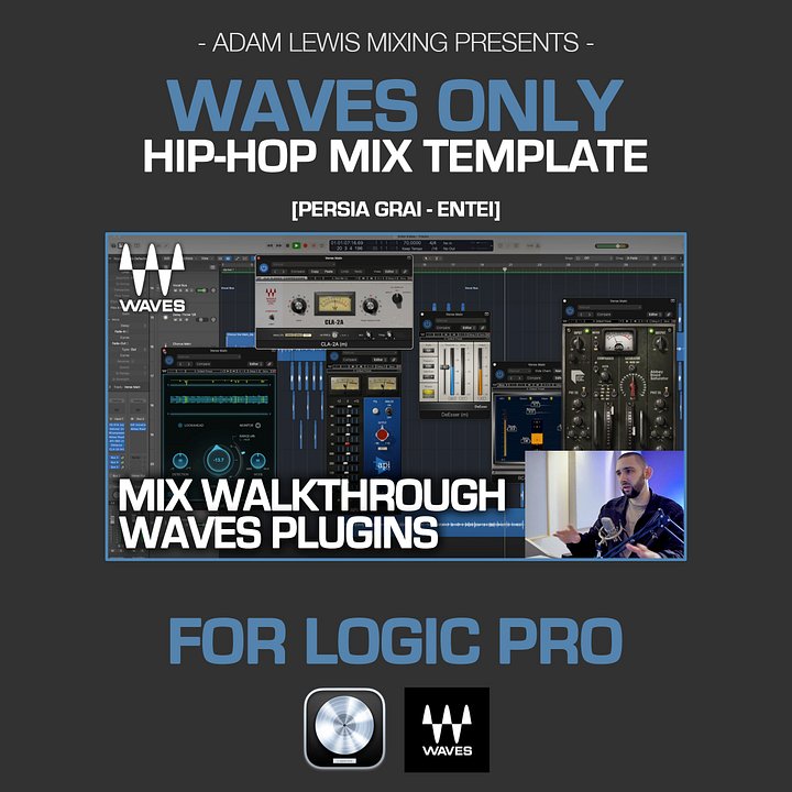 ALM - Waves Hip-Hop Mix Template for Logic Pro [Entei] product image (1)